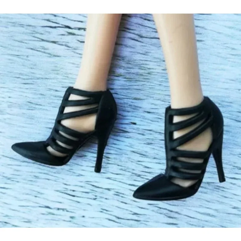 Transparent wedding bride shoes toy shoes doll shoes high heels for Bbie dolls Tp8