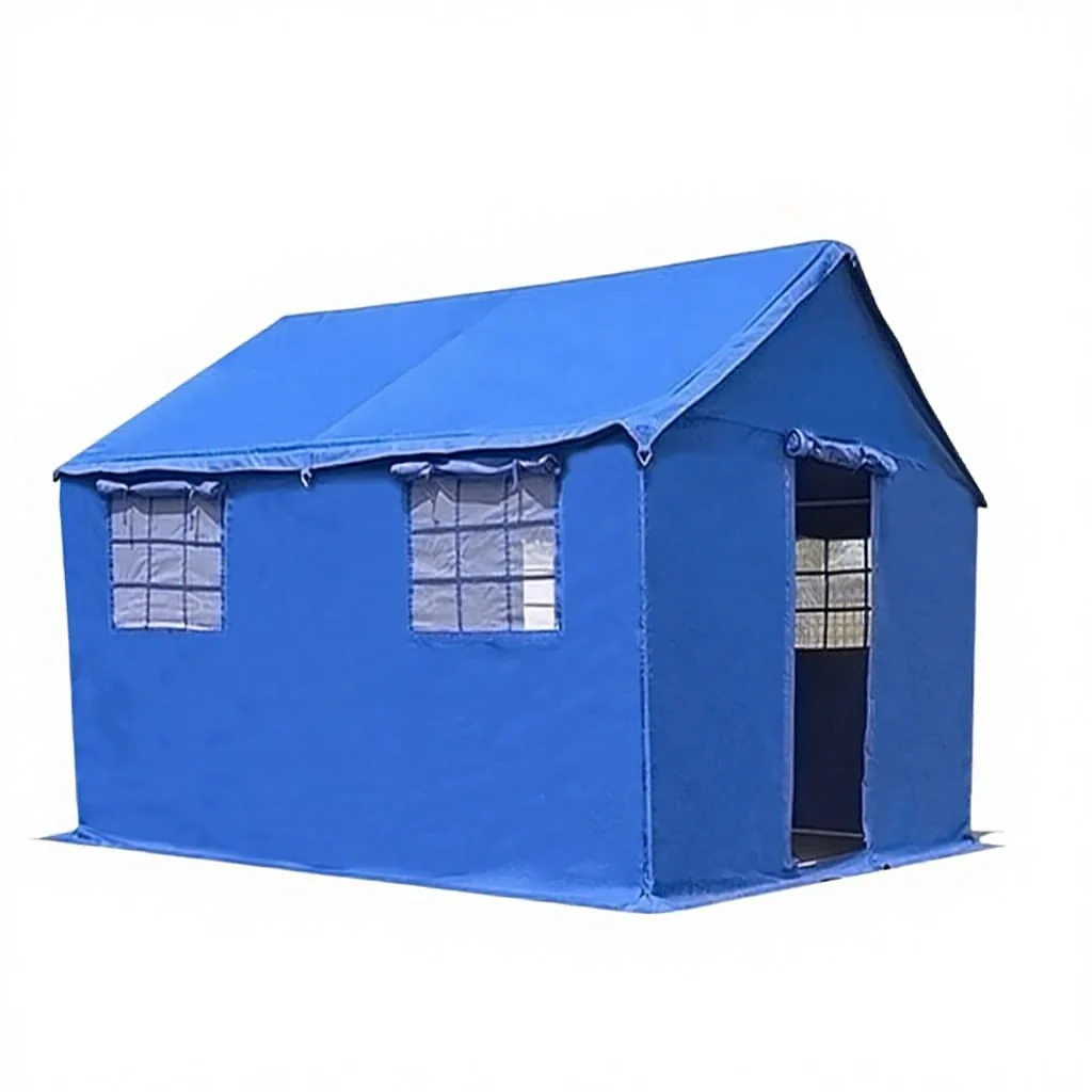 Outdoor double-layer camouflage style 12 square meters thickened Oxford cloth waterproof camping cotton rainproof warm tent