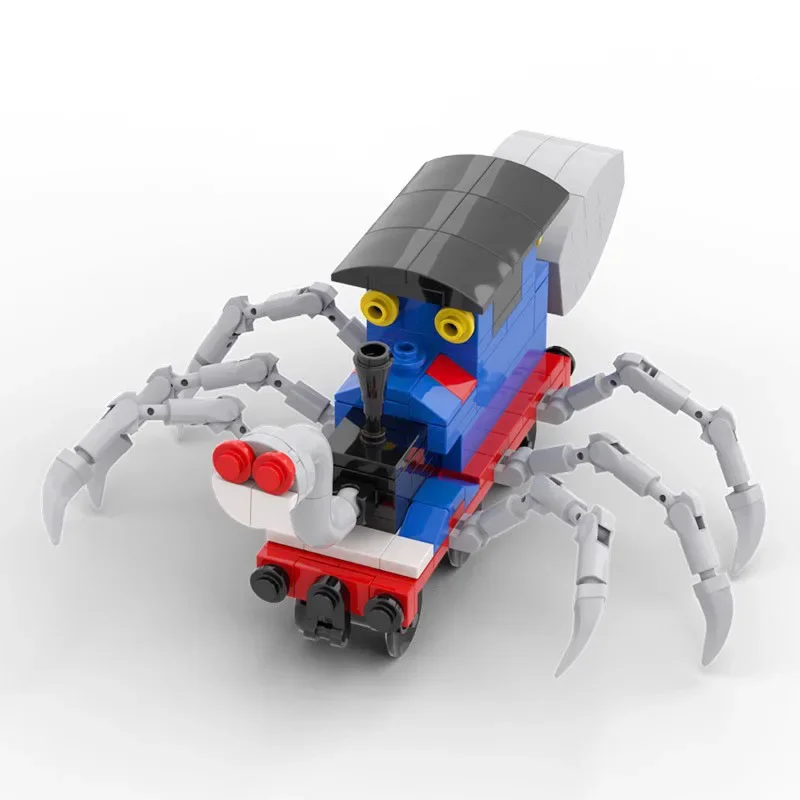 MOC Thomas EXE Horror Train Monster Building Block Set Reative Game Actionc Cartoon DIY Brick Toy Kids Gift