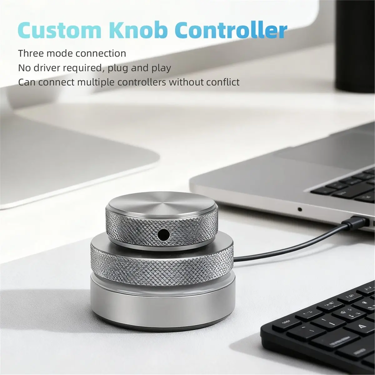a16i-ボリュームコントロールノブ-24g-bluetooth-usb-c-有線マルチメディアコントローラーノブ-rgbライト付き
