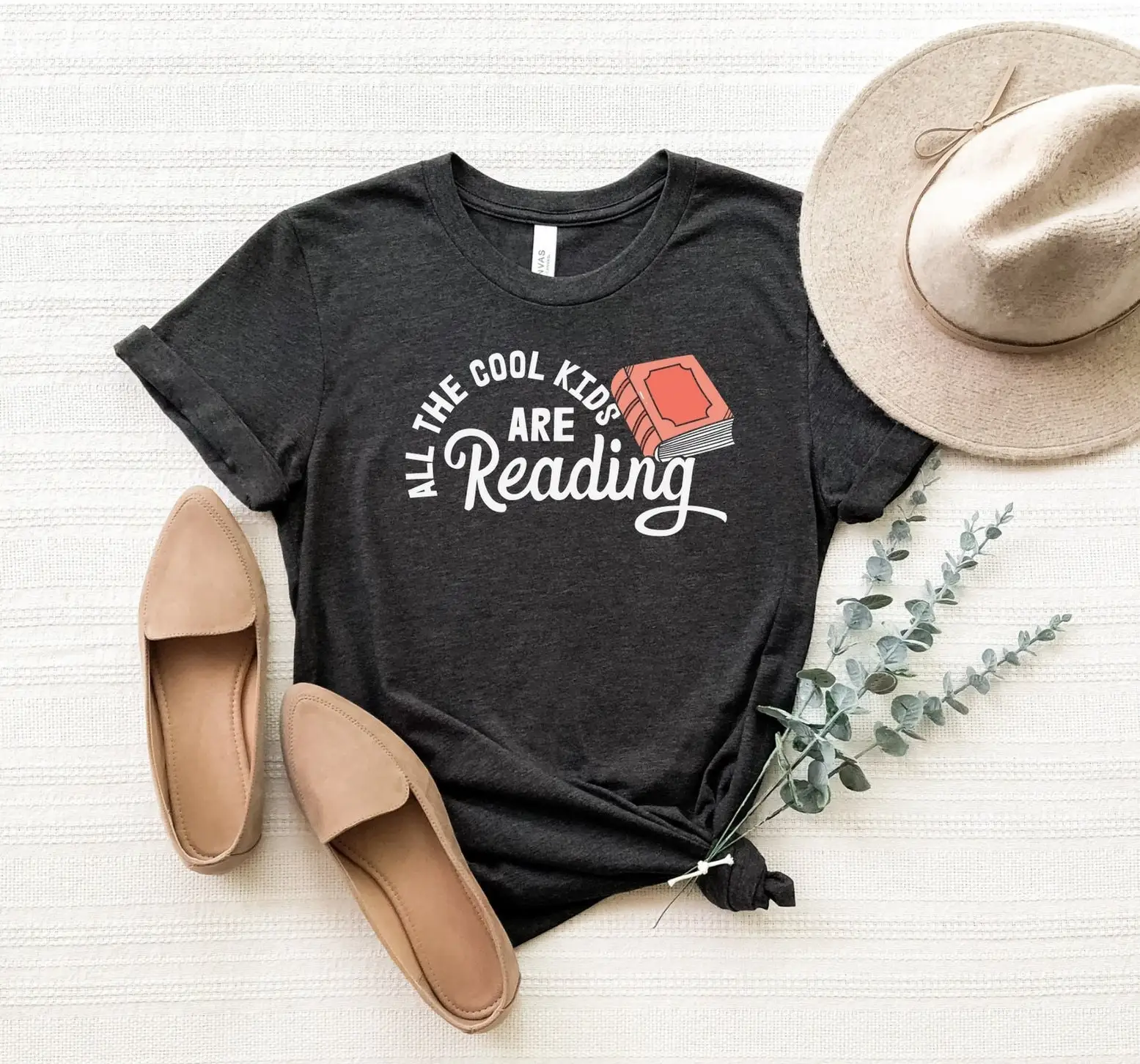 All The Cool Kids Are Reading T Shirt Funny Student School Librarian Smart Enthusiast Book Nerd