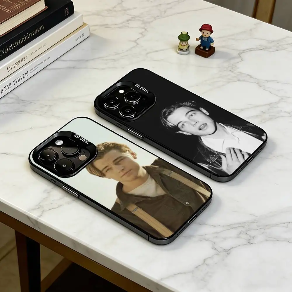 

L-Leonardo DiCaprio Phone Case For iPhone 17,16,15,14,13,12,11 Plus,Pro Max,XS,Colorful Silver Phone case Funda Cover