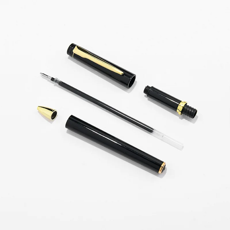 50pcs Advertising Pen Custom Logo High-end Business Signature Pen Gel Pen Gift Promotion Lettering Engraved Name Wholesale