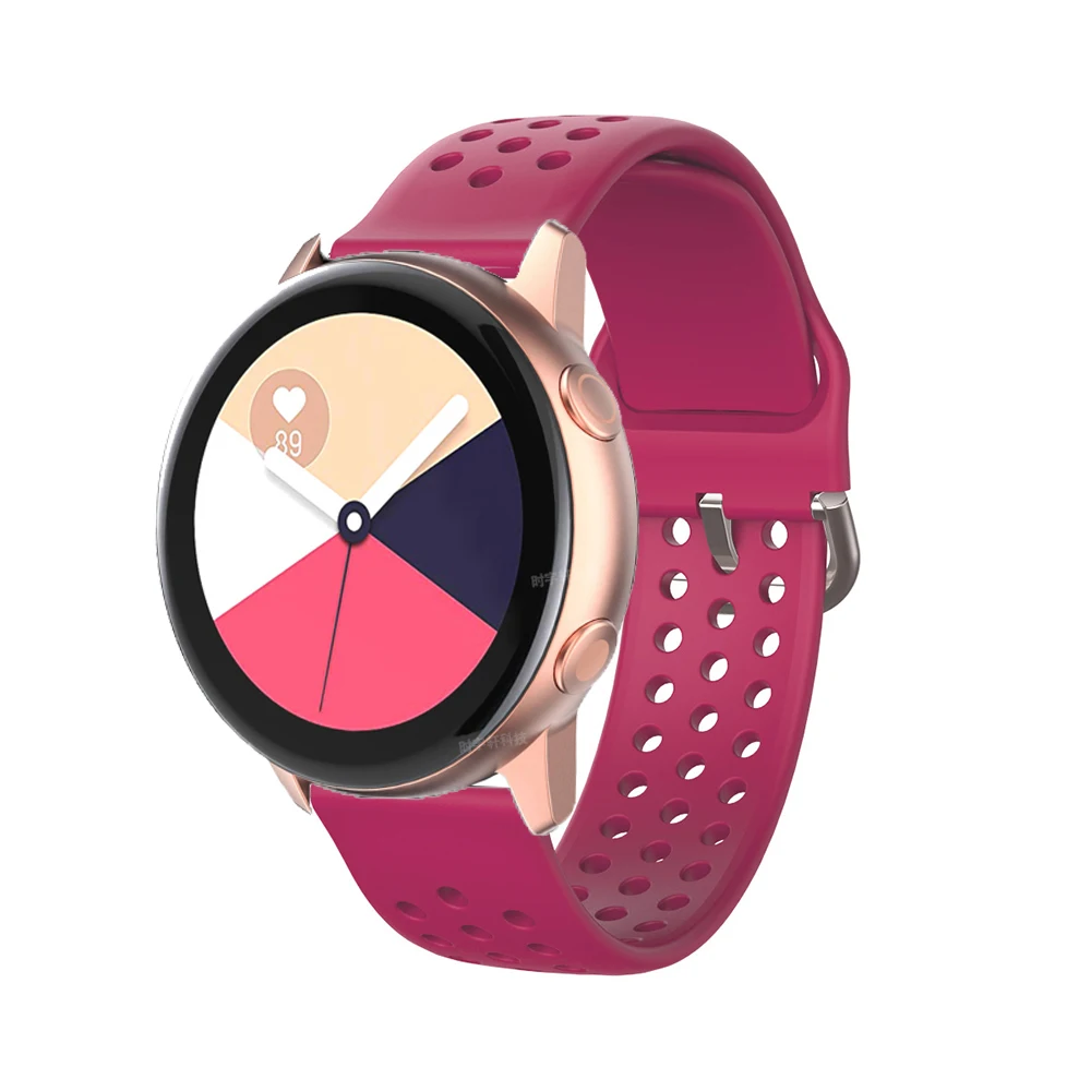ซิลิโคน20มม.สำหรับนาฬิกา Ticwatch E3 GTH 2 E สมาร์ทนาฬิกาสายรัดข้อมือสำหรับ Haylou RS4 /RS4 plus LS02นาฬิกาสร้อยข้อมือ