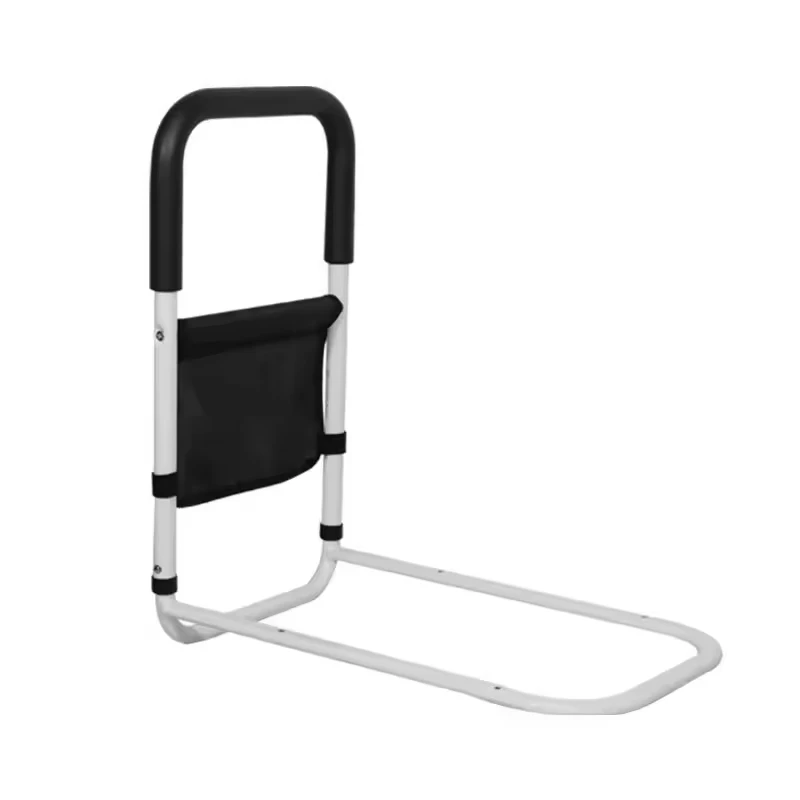 

Dual-Bar Adjustable Metal Bed Assist Rails Seniors Safety Side Padding Guard Adults Rehabilitation Therapy