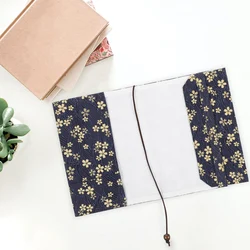 Fabric Book Cover Cloth Protector Handmade Book Sleeve Protective Decorative Cover Protector Navy Covers For Notebook Hardcover