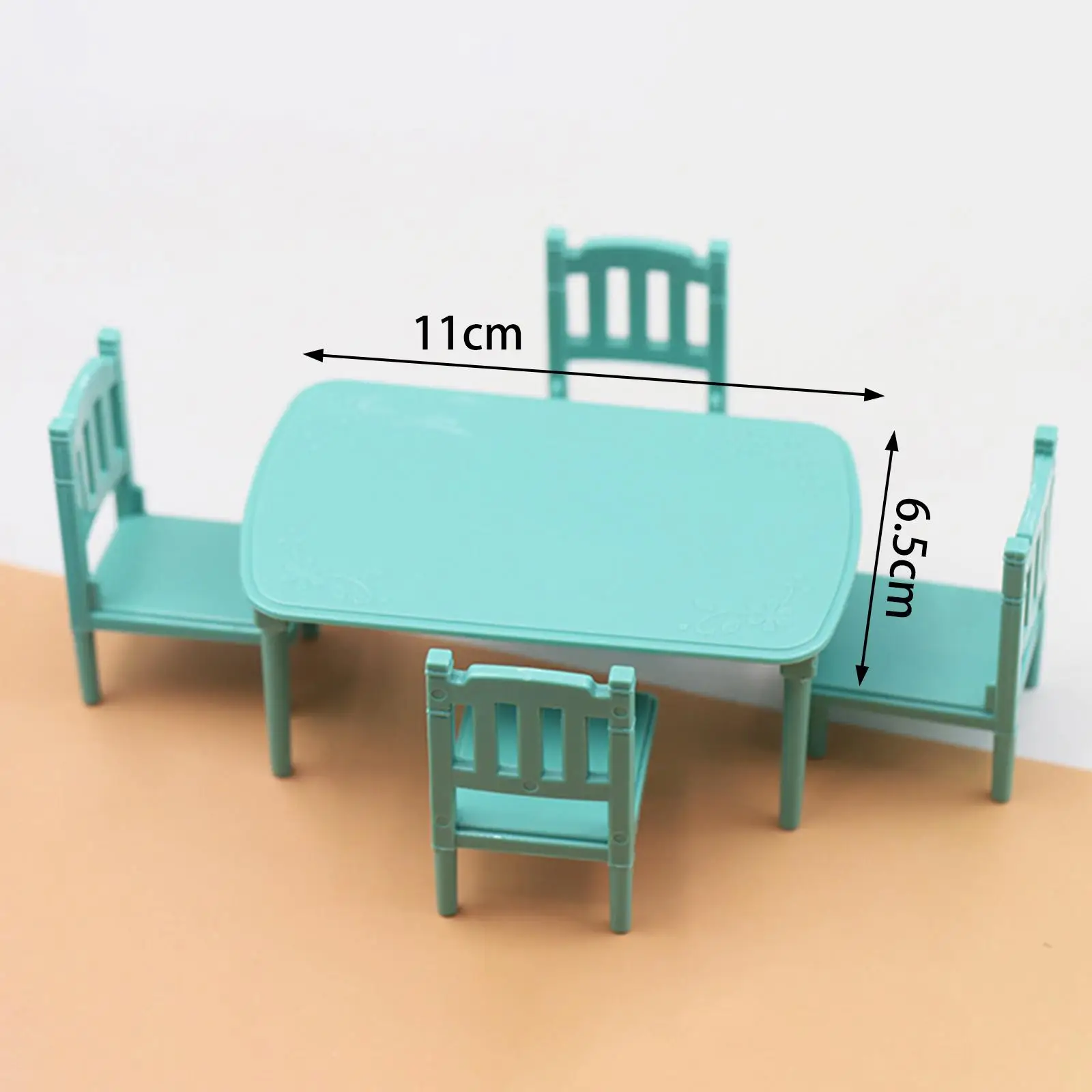 1/12 Dollhouse Dining Room Set Simulation Kids Toys Dining Room Play Set