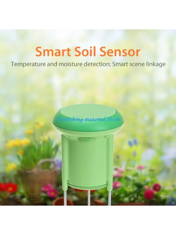 

Y5GD Indoor Outdoor Plant Soil Hygrometer Temperature Detectors PC+ABS Soil Moisture Temperature Sensors for Garden Lawn Use