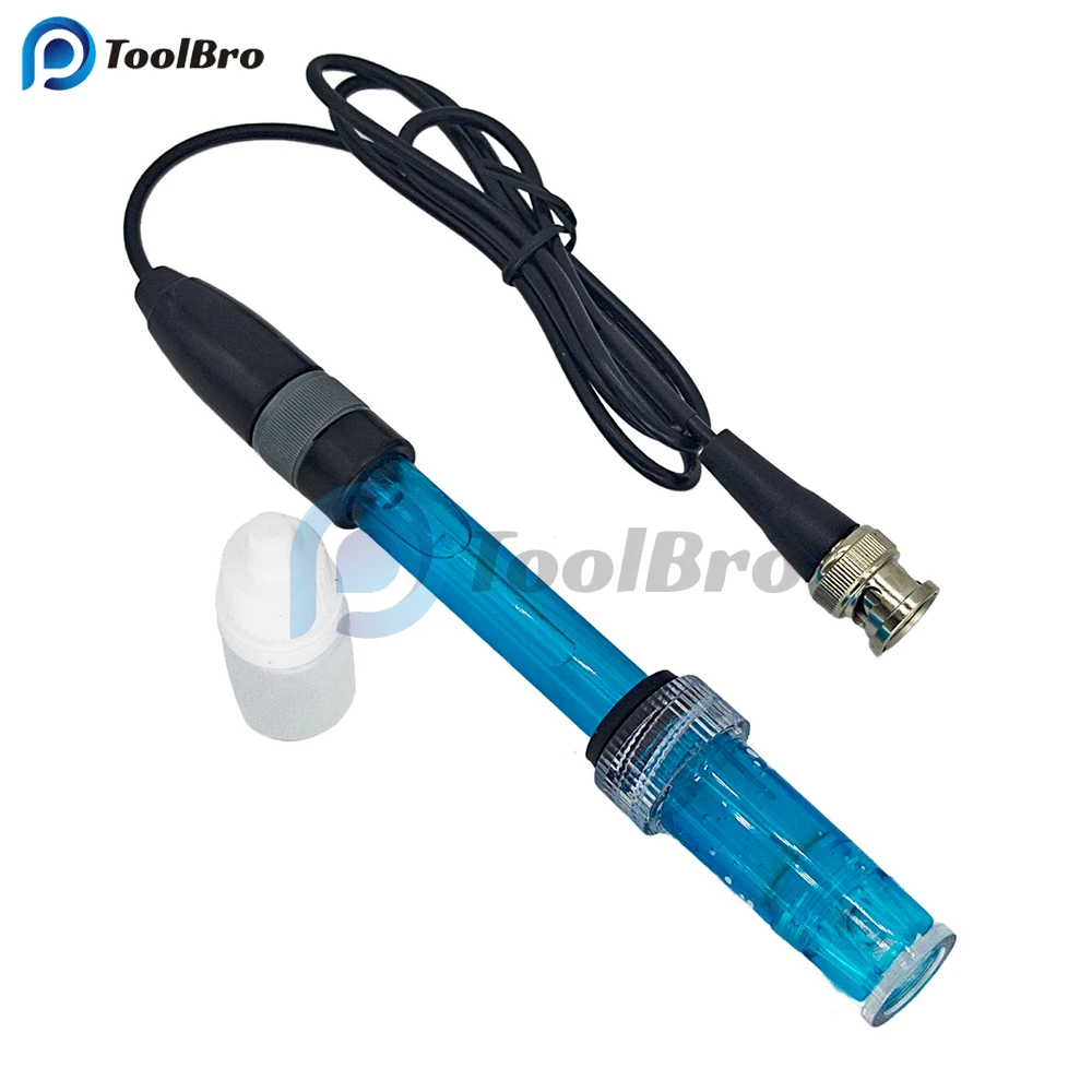 Refillable PH Electrode Probe BNC Connector PH Controller Meter Sensor ph Tester PH Electrode Probe for Aquarium Water Pool