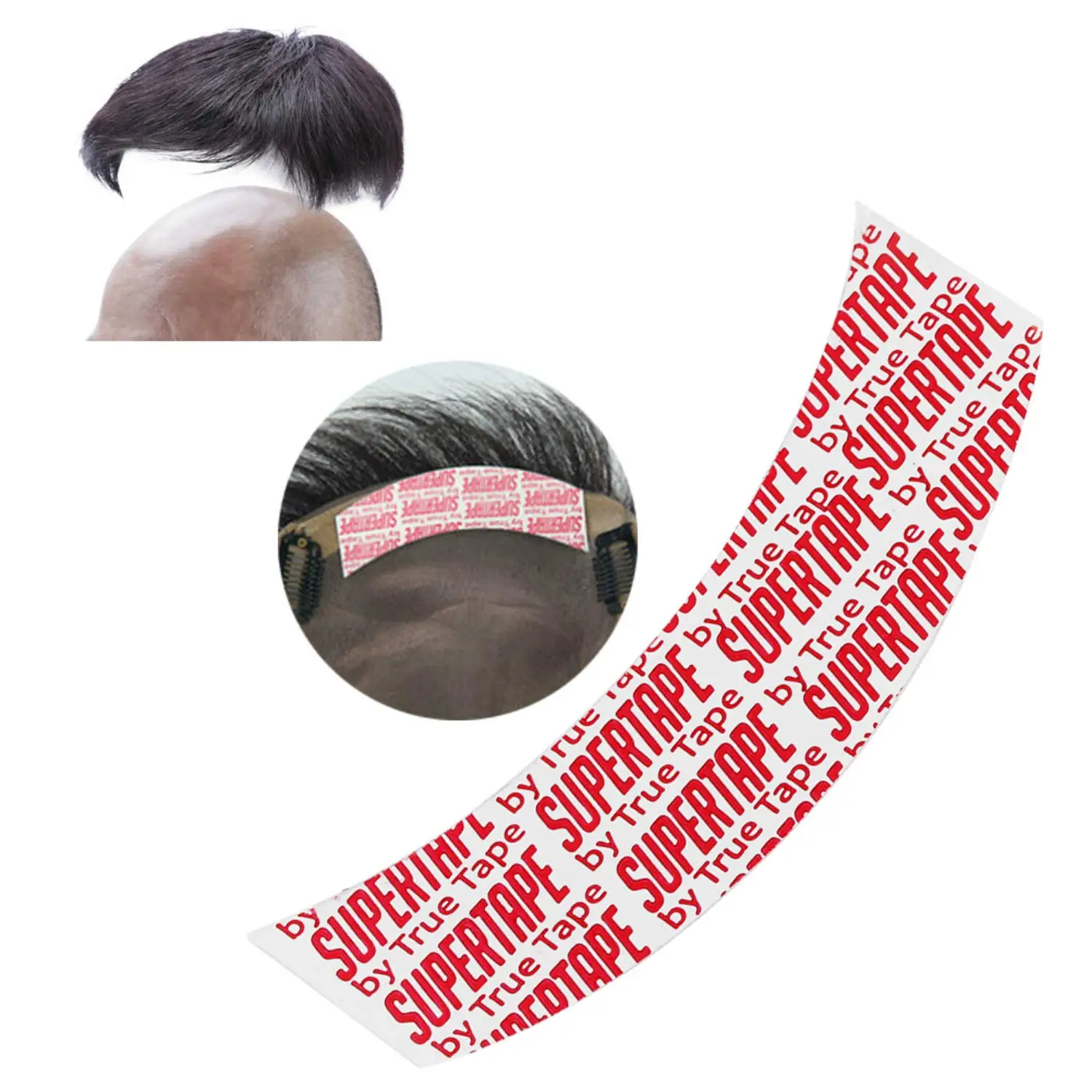 36pcs Waterproof Super Tape Lace Wig Toupee Replacement Super Strong Double Sided Adhesive Ultra Hold Front Glue Hair Extensions