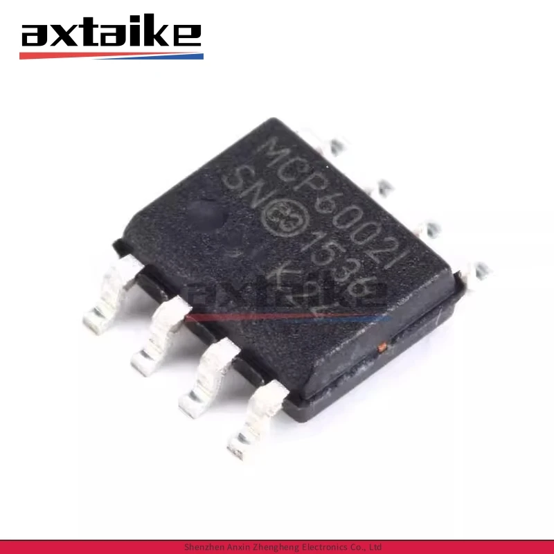 10PCS MCP6002T-I/SN SOP-8 MCP6002 MCP6002I MCP60021 SMD 1MHz Low-Power OpAmp IC