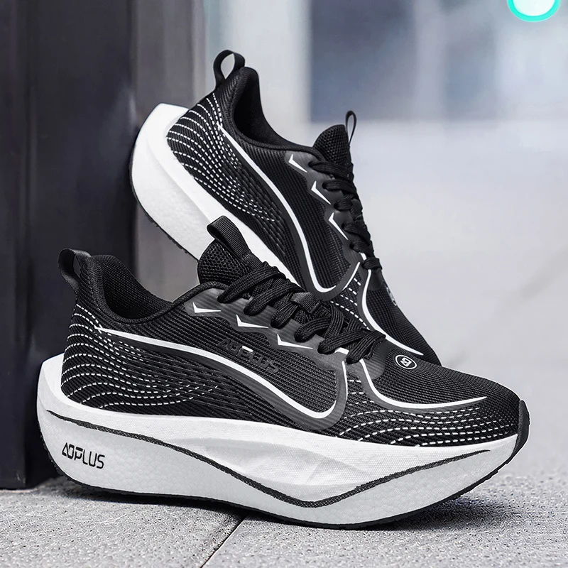 Herren Marathon-Laufschuhe Sport-Wanderschuhe Carbonplatte Atmungsaktiv Leicht Komfortabel Damen Sportliche Freizeitschuhe Outdoor – Detail 6
