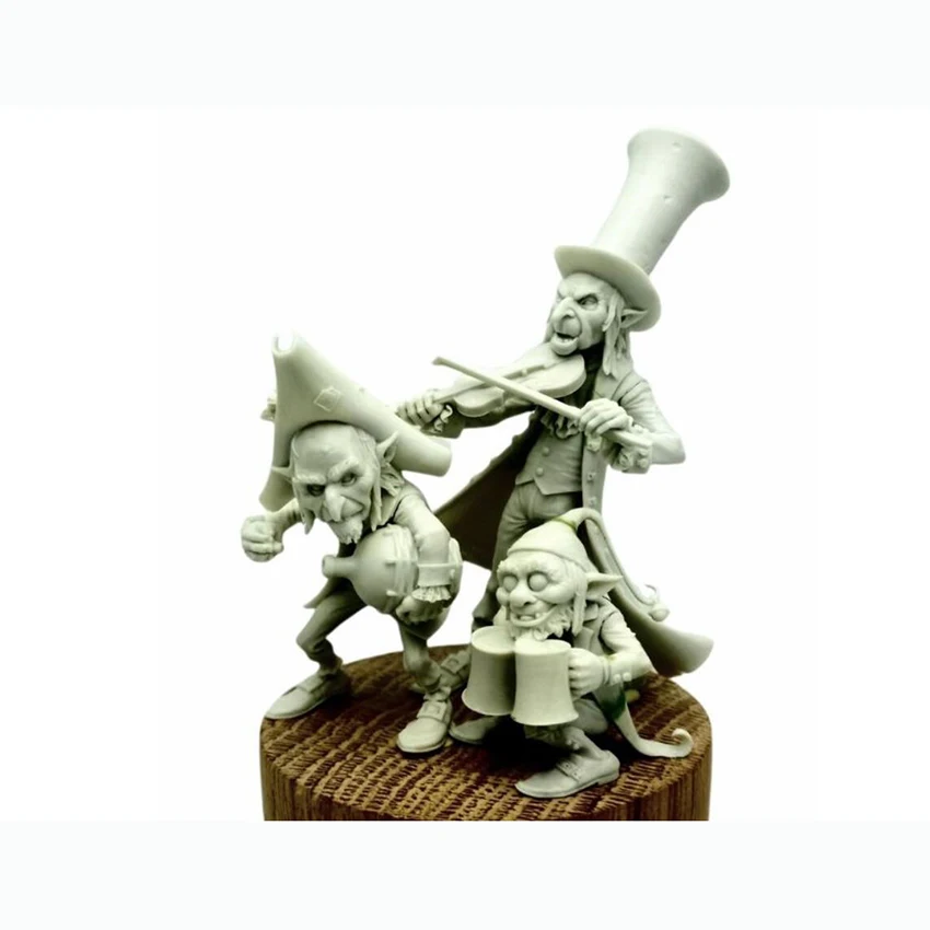 Resin soldier  1/32 PEAT BOG TRIO 54mm ancient crew soldier    Model Unassambled Unpainted  Figure Building Kit