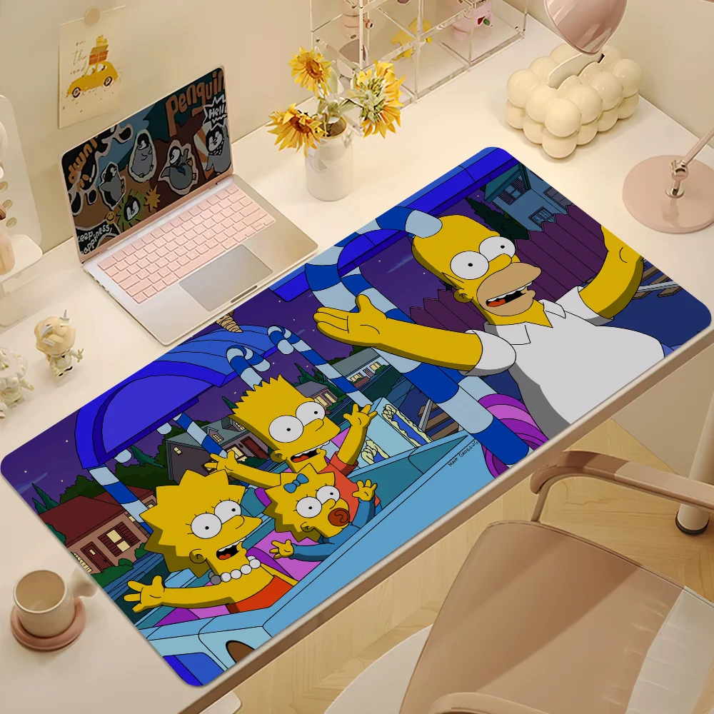 Cartoon T-De Cool S-Simpsons Voor Toetsenbord Kantoor Grote Muis Mat Pad Computer Game Grote Antislip rubberen PC Muizen