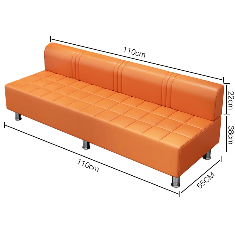 

Cheapest Price Sofa Bed Leather Waiting Sofa Barbershop Beauty Salon Waiting Chair for Living Room Bedroom