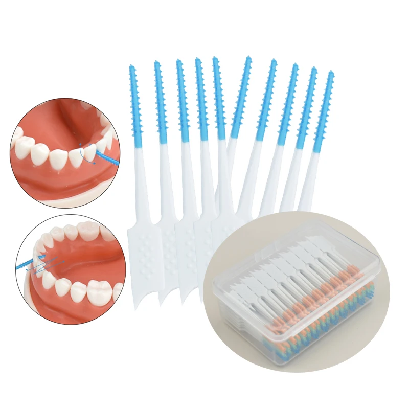 Interdental Brush Teeth Gap Brush Teeth Toothbrush Orthodontics Braces Oral Hygiene Cleaning Care Tool Soft Silicone Material