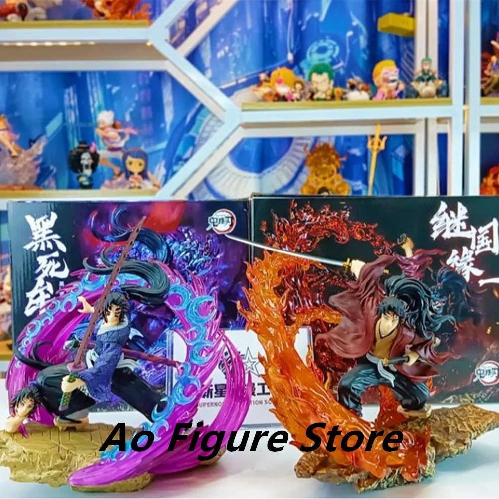 

Demon Slayer Yoriichi Figure Anime Kimetsu No Yaiba Action Figurines Kokushibou Statue Livingroom Decoration Desk Accessories