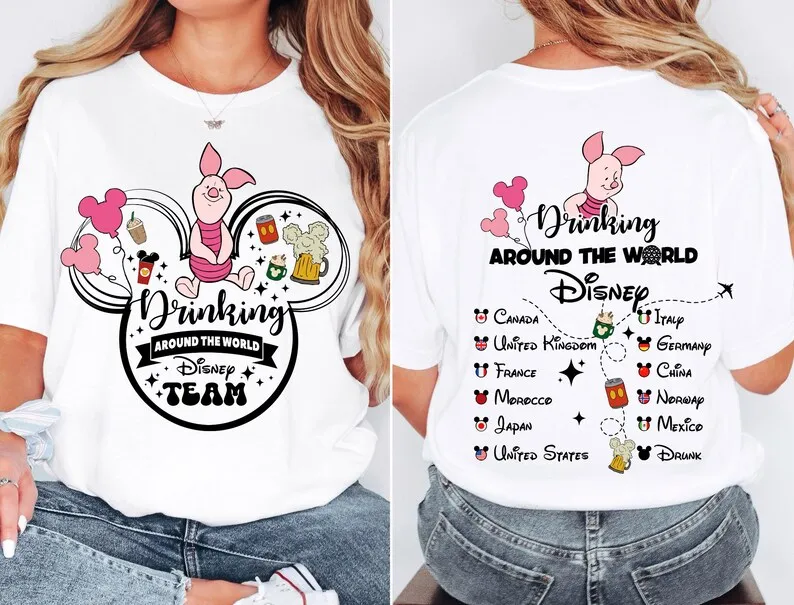 

2025 New Disney Pattern Printed Unisex Street Fashion Trend Short Sleeved Pure Cotton Round Neck T Shirt