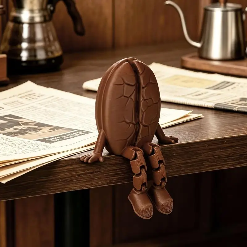 Articulated Coffee Figures Cute Coffee Cup Coffee Bean Desk Decor Fidget Toys For Coffee Lovers Home Office Ornaments
