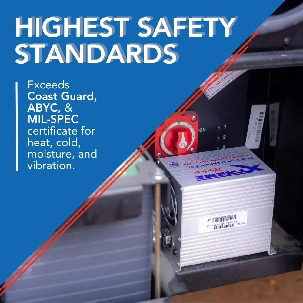 Boat Engine Compartment Heater | Bilge Heater Large 800w - Boats up to 35' | Marine Boat Heater, Boat Cabin Heater, Well House