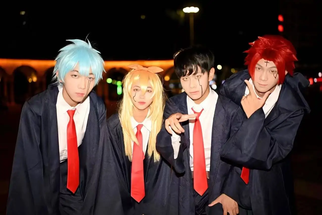 

Lemon Irvine Cosplay Outfit Mashle Magic and Muscles School Uniform Full Set with Cloak