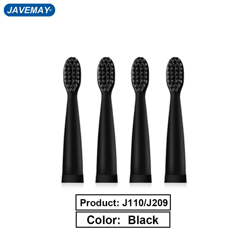 JAVEMAY-J110/J209 용 전동 칫솔 헤드, 부드러운 브러시 헤드, 민감한 교체 노즐 