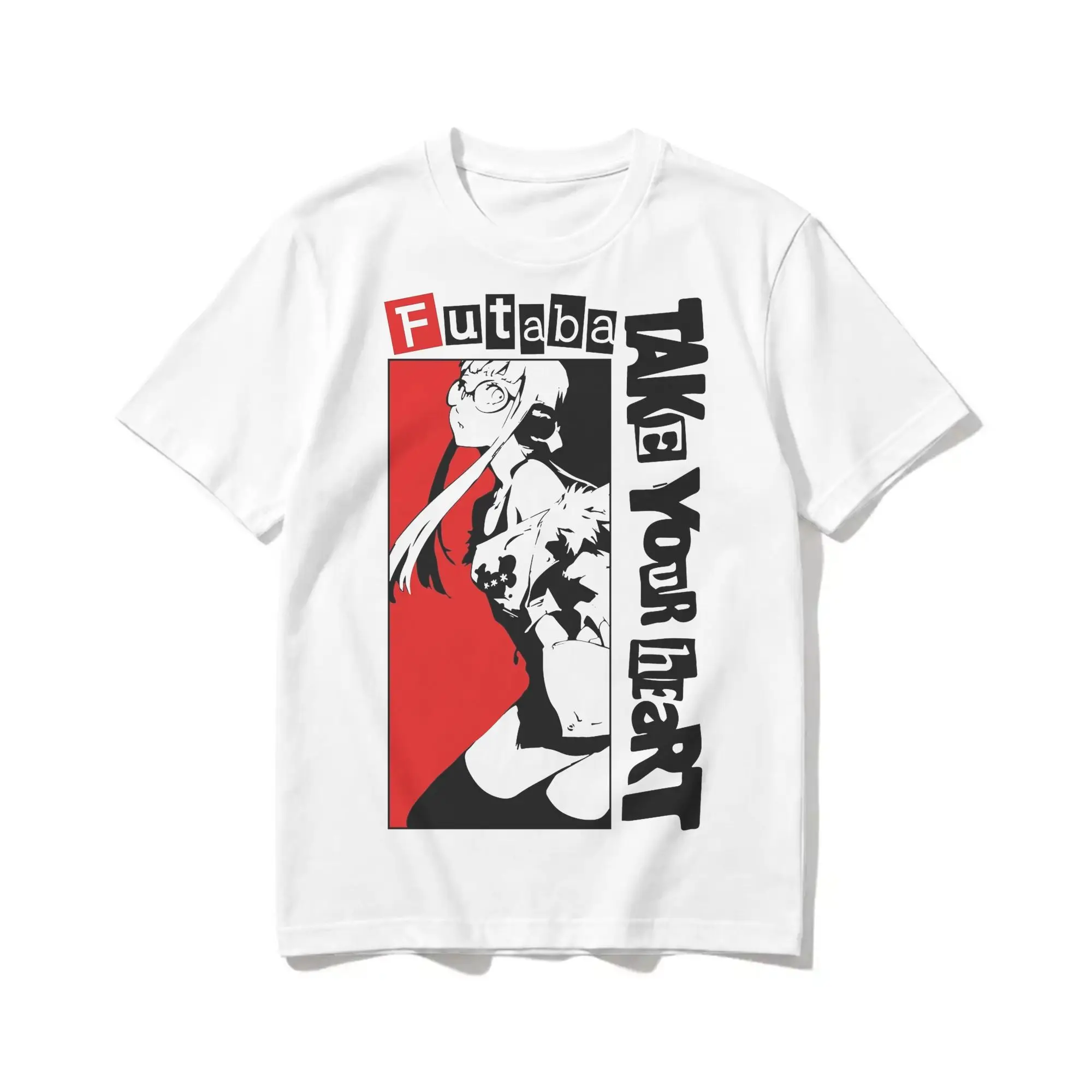 Futaba Sakura  Persona 5 T-Shirt for Men Women Anime Fashion Cotton Tee Shirt Crewneck Short Sleeve T Shirt 6XL Tops