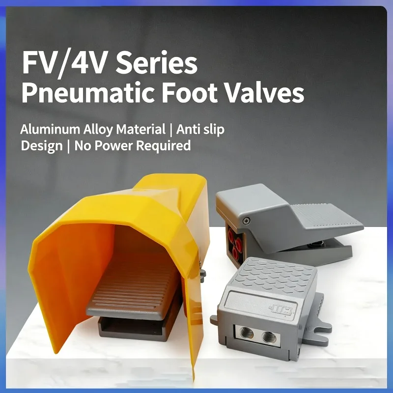 Pneumatic FV320 Foot Pedal Valve Cylnder Control 4F210-08L Switch Reversing 420 4F210-08 Ttwo Position Five Links