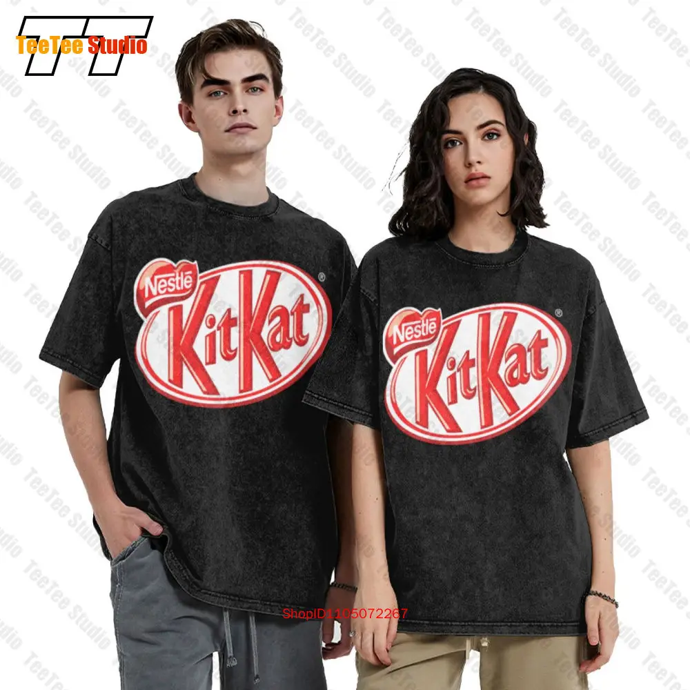 Nestlé Kitkat Logo Chocolate Wafer Camiseta extragrande ZXCN