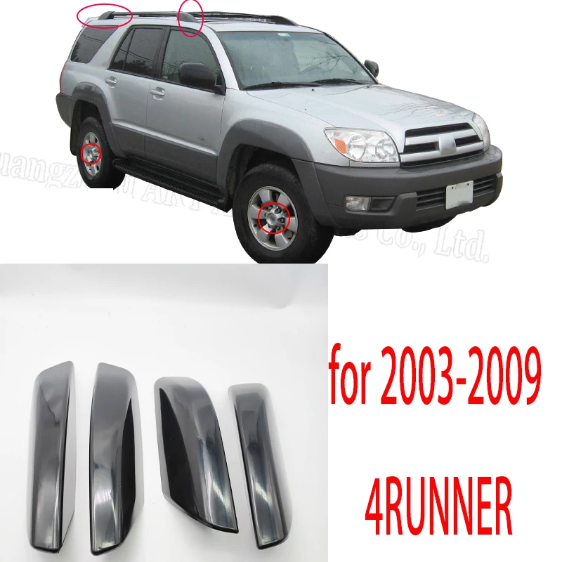 

4PCS/LOT Roof Rack Covers For Toyota 4Runner 03-09 , Compatible Car Accessories, ABS Material, Vehicle Top Luggage Shelf Covers