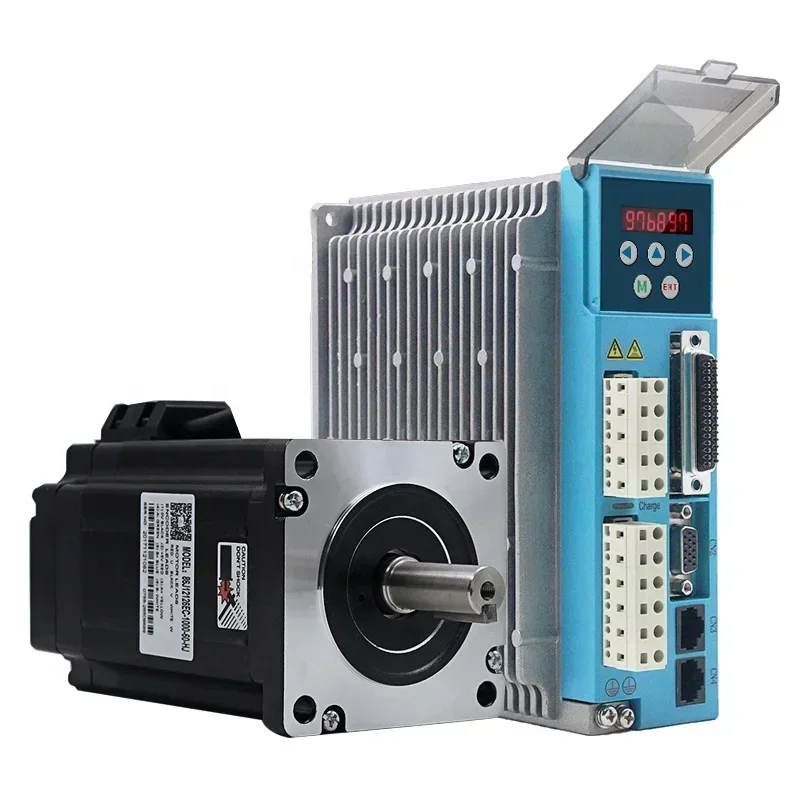 86J12126EC-1000-60 + 3HSS2208H-86 JMC 3 fases Nema 34 juego de Motor paso a paso híbrido de circuito cerrado para máquina de grabado de madera cnc Lazer