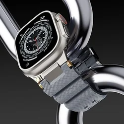 Sports rubber band for Apple Watch Ultra 3 2 49mm Series 11 10 46mm bracelet men strap for iWatch 10 9 8 7 6 se 44mm 45mm correa