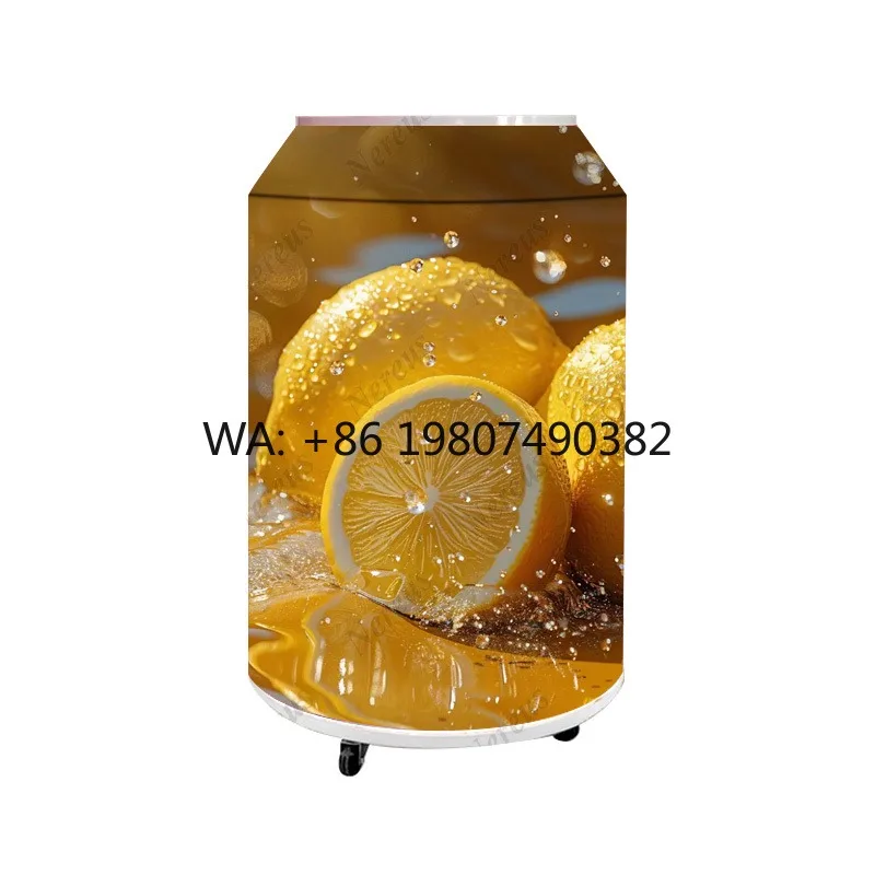 High Brightness Flexible LED Screen Dynamic Animation Design Beer Bottle Can Shape Indoor Outdoor Advertising Display