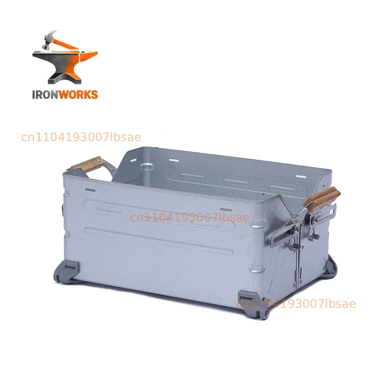 Outdoor camping open box can be stacked multi-functional storage storage box storage aluminum zinc plate open wholesale