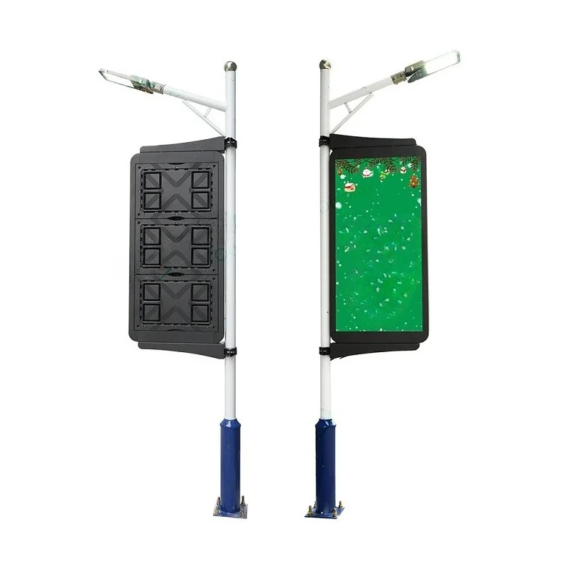 Intelligent control road sign pole LED screen out-of-home advertising LED display