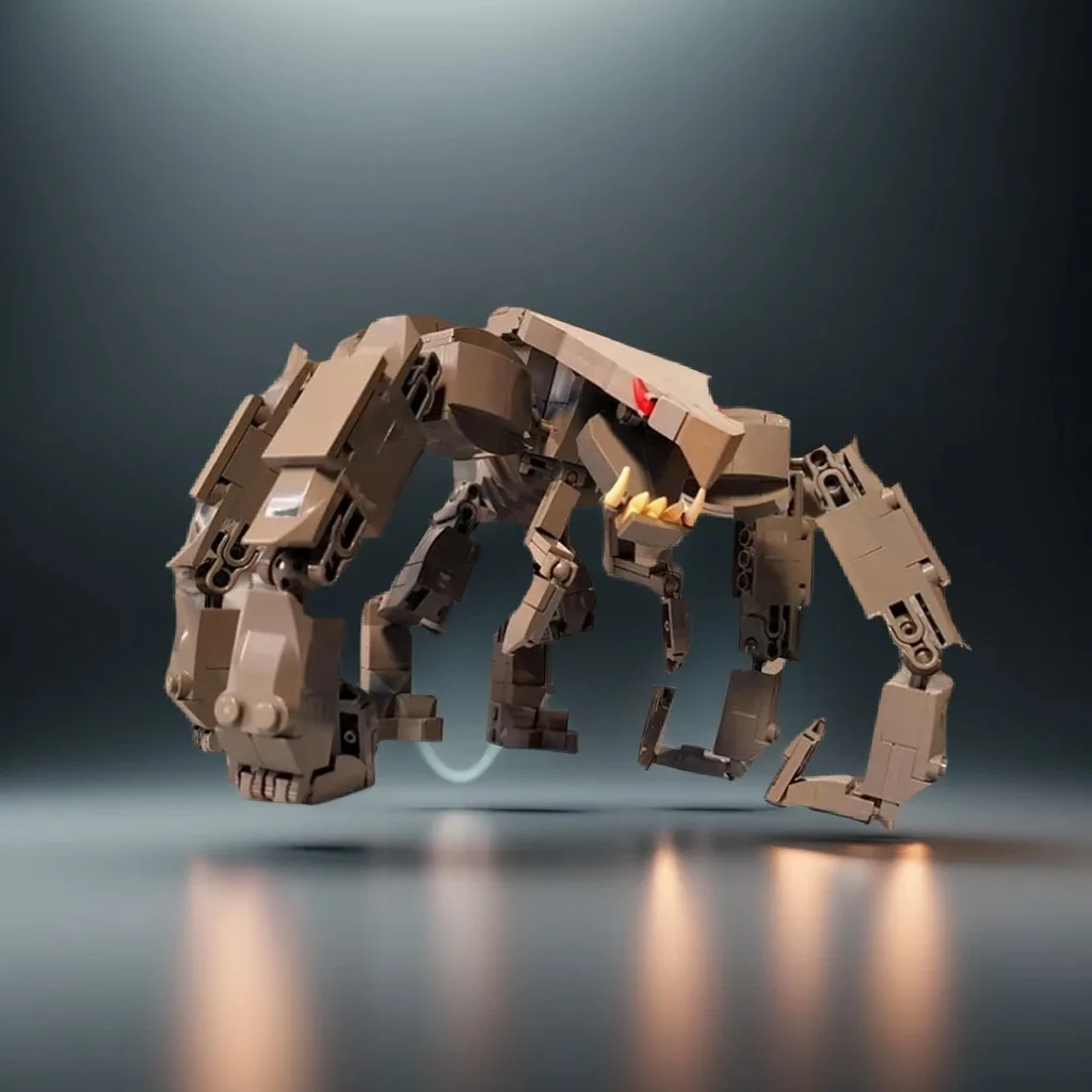 

443 шт. MOC Kaiju Muto DIY Titaneses Battle Creature – страшный индейский зверь, строительные блоки на день рождения, подарок