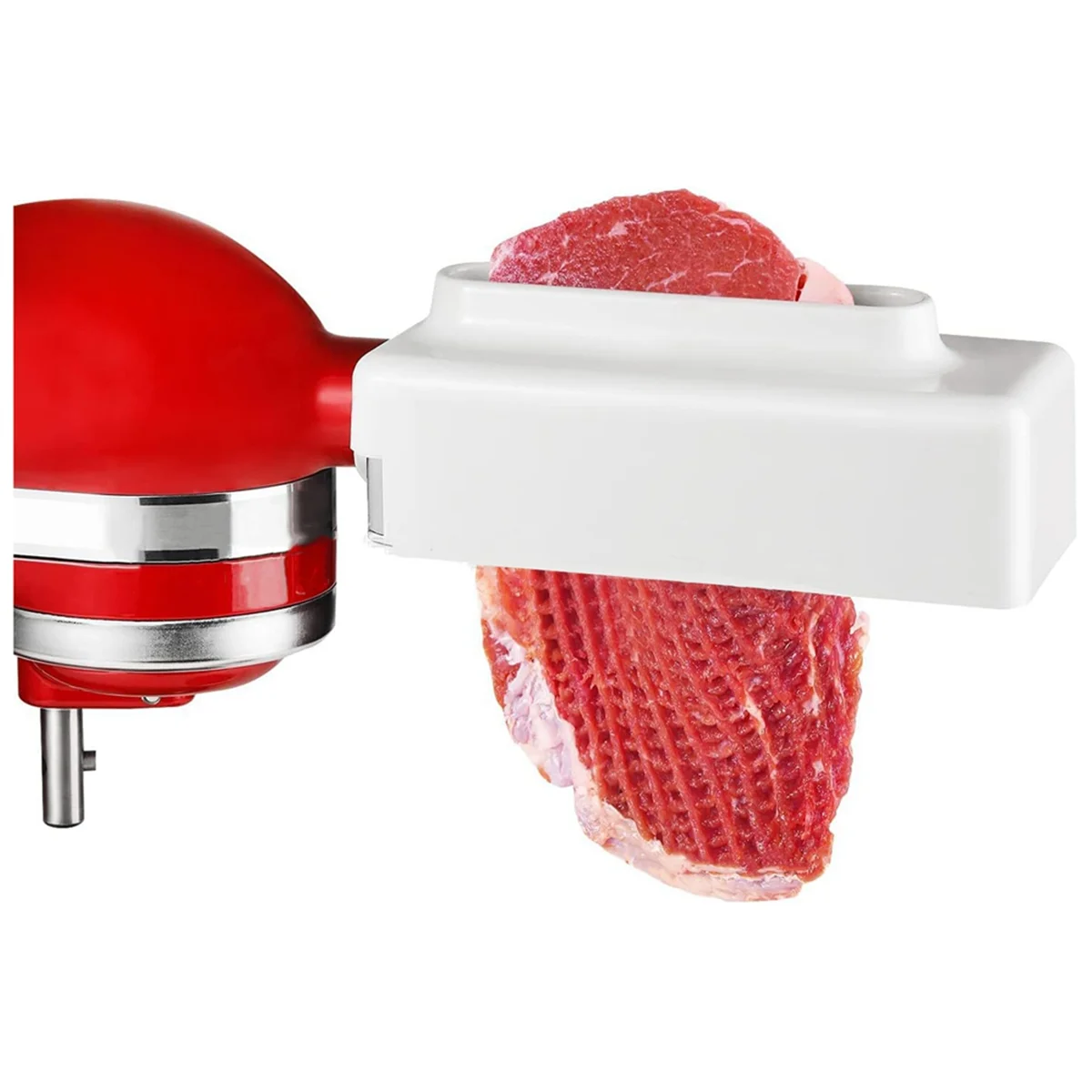 Meat Tenderizer for Kitchenaid Stand Mixer Stainless Steel Gears Meat Tenderizer Kitchen Poultry Tenderizers White TQ