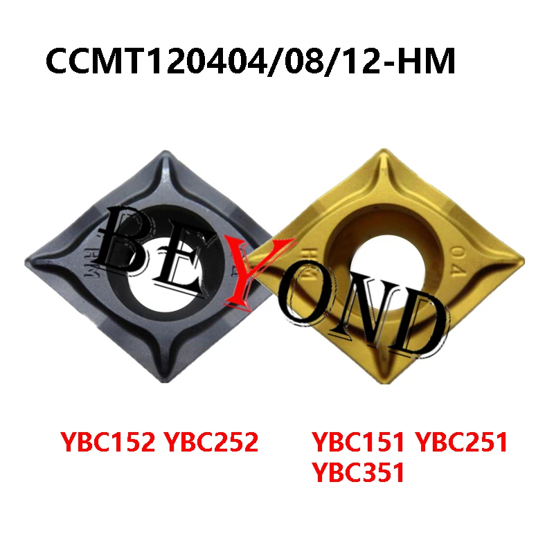 CCMT120404-HM YBC251 YBC152 CCMT120408-HM YBC151 YBC351 CCMT120412-HM YBC252 Original CNC Carbide Inserts For Steel CCMT 120404