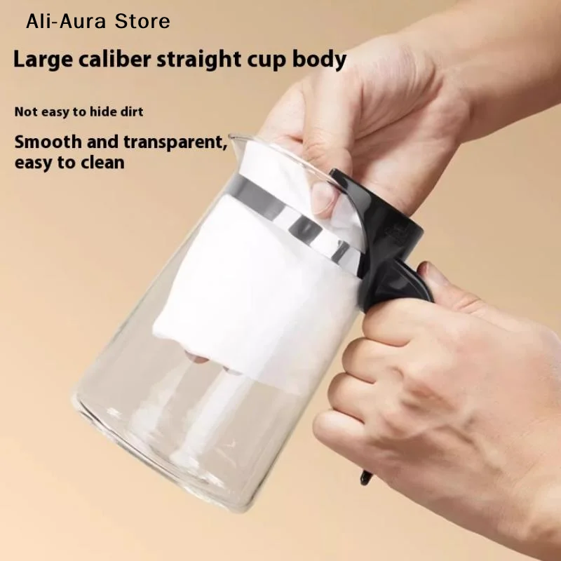 750ML Creative High Borosilicate Glass Filter Teapot Home Office Gift Large Capacity Press Floating Cup With Lid For Perfect Tea