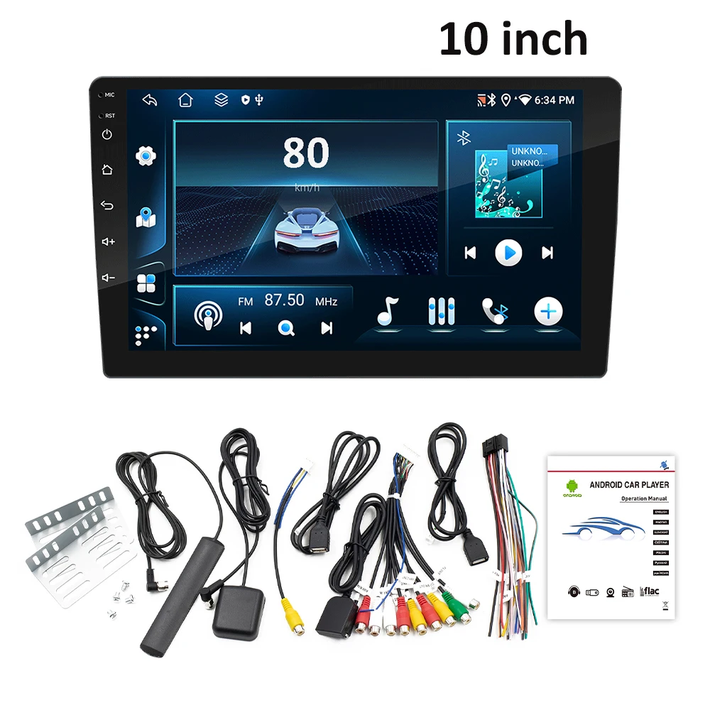 ESSGOO 7 9 10 "Carplay Autoradio Android Auto Stereo Multimedia Speler 6GB 128GB Universele autoradio Auto Intelligent Systeem