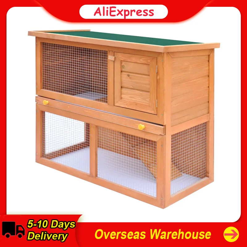 Outdoor Rabbit Hutch Small Animal House Pet Cage 1 Door Wood for Pets House Wooden Rabbit Hutch House Rabbit Hutch Cage