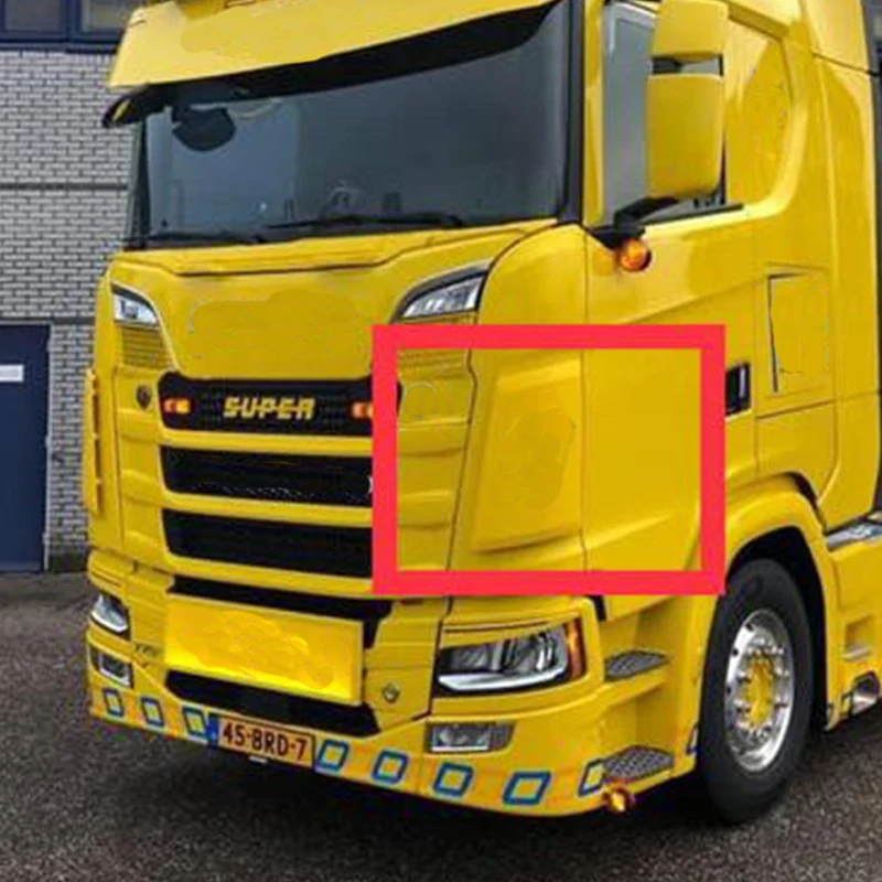 770S ABS-Kunststoff Frontspoiler Seitenluftklappe Modell für 1/14 Tamiya RC SCANIA 770S 6×4 56368 Muldenkipper Anhänger Spielzeugteile