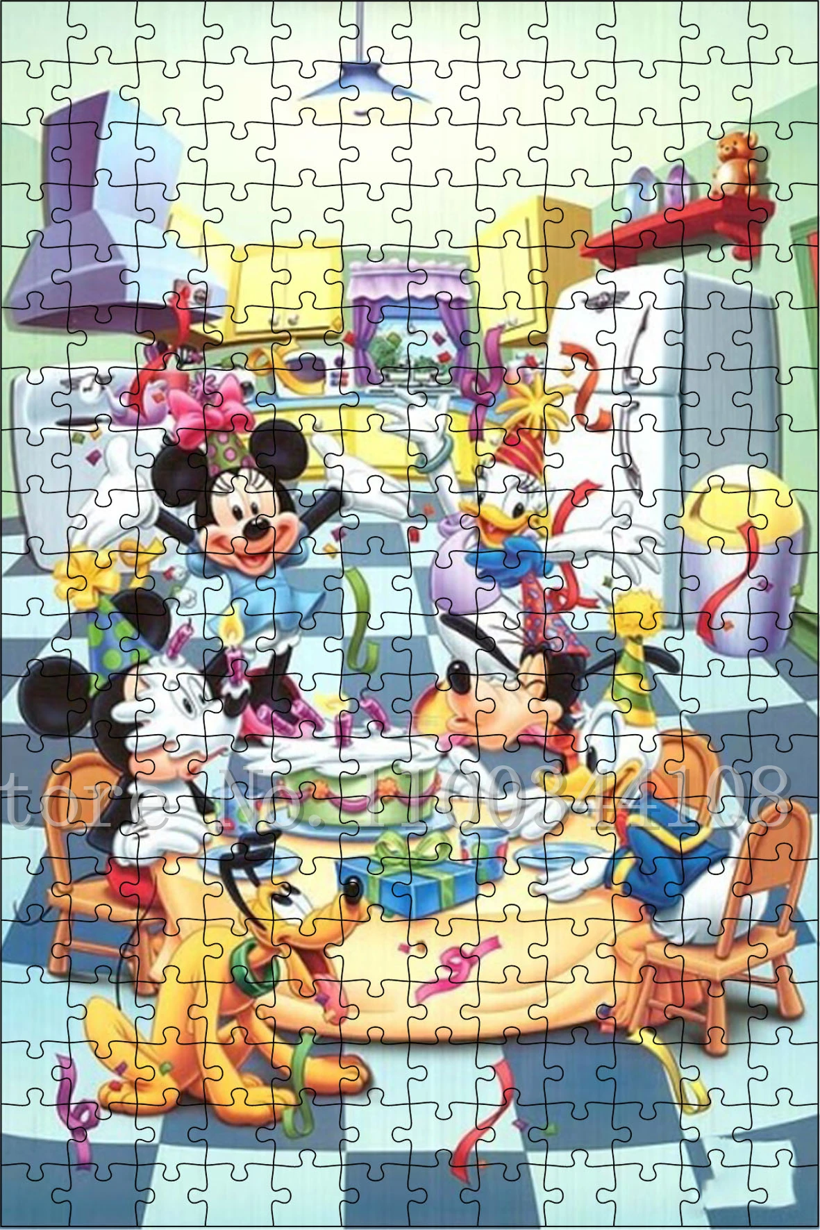 Disney Donald Duck Jigsaw Puzzle Cartoon Anime Diy Decompression Toys Imagine Early Childhood Education Toys Home Decoration