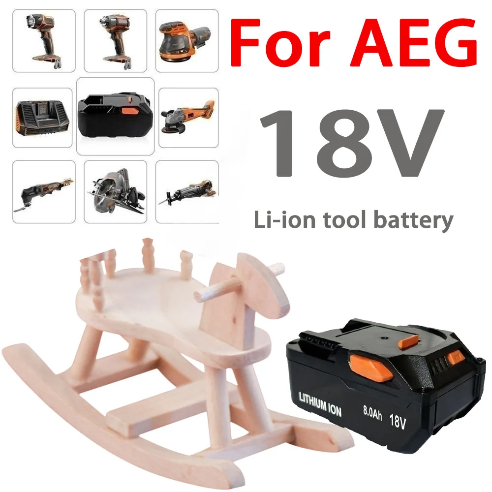 

For AEG 18V 8000mAh Rechargeable Lithium-ion Battery Ritchie RIDGID Power Tool Compatible Battery Replacement High Capacity