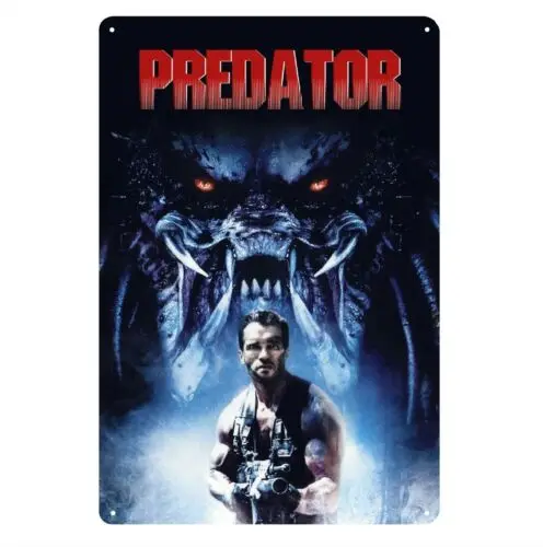 Predator Arnold Schwarzenegger Movie Metal Poster Tin Sign - 20x30cm Plate