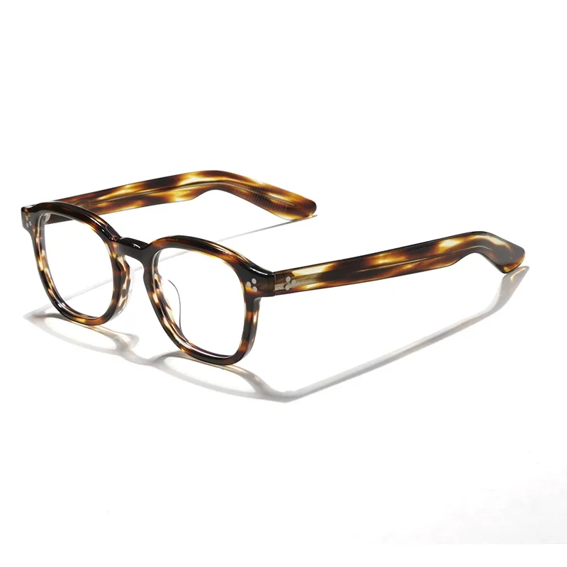 New women's designer handmade frames MOMZ Men's fashion classic tortoise-shell acetate personalized prescription glasses