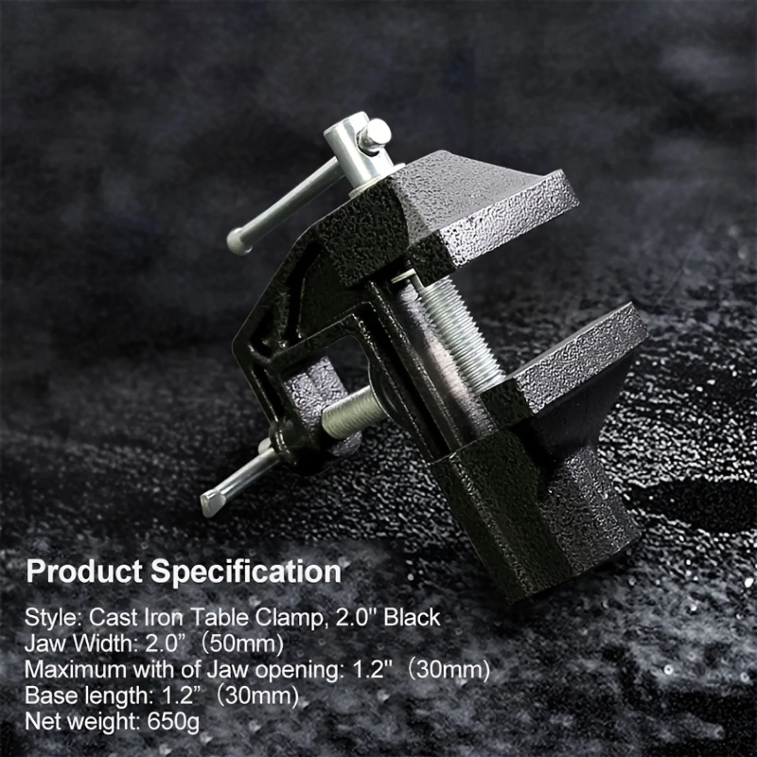 

Mini vise for regripping golf clubs - 2in table clamp & rubber vise - repair tool for precision grip repairs