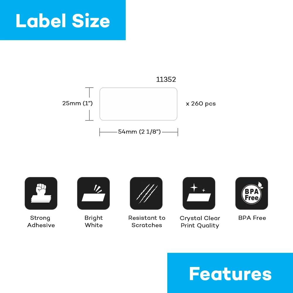 Compatible Dymo LW Labels 99010 99012 99014 11352 11354 11355 for Dymo Labelwriter Printer LW450 LW330 LW400 300 Thermal Printer