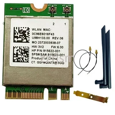 

Wireless Network Card RTL8822BE WIFI Bluetooth 4.2 Dual Band Wireless Card 433M for HP 915622-001 915623-001