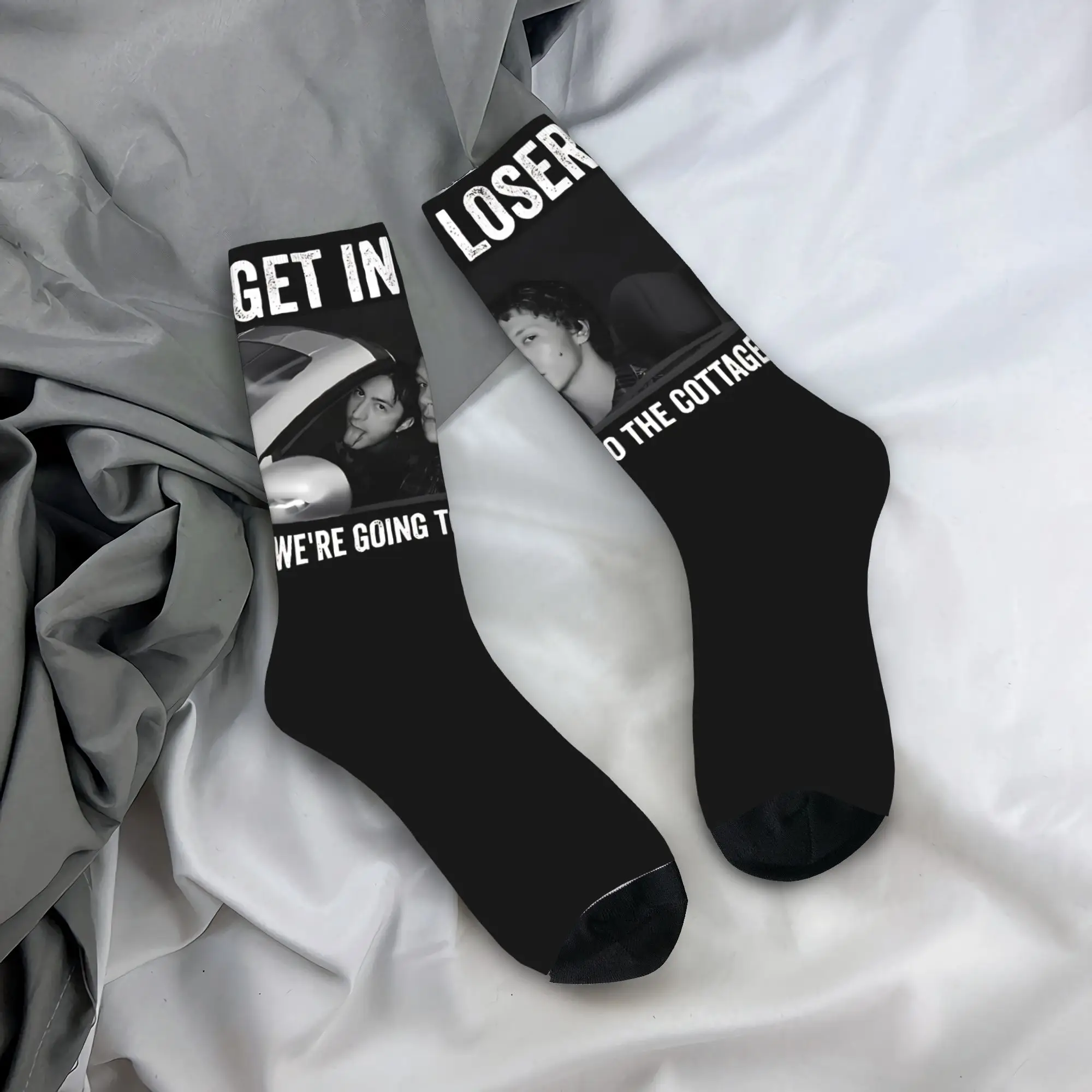 Get In Loser WeRe Going To The Cottage Socks Heated Rivalry Anti-Slip Stockings Women Men Medium Soft Cycling Socks Spring  Sock